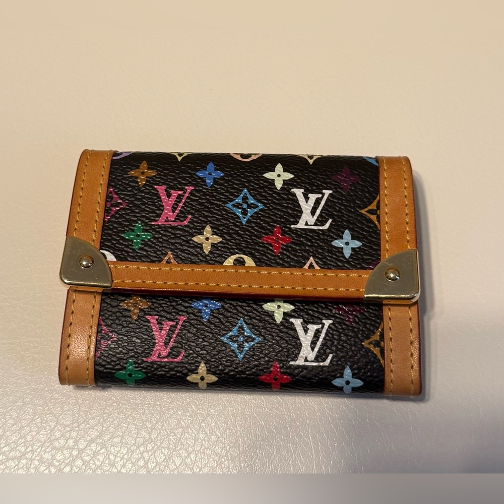 Louis Vuitton x Takashi Murakami Monogram Multicolor Porte Monnaie Plat